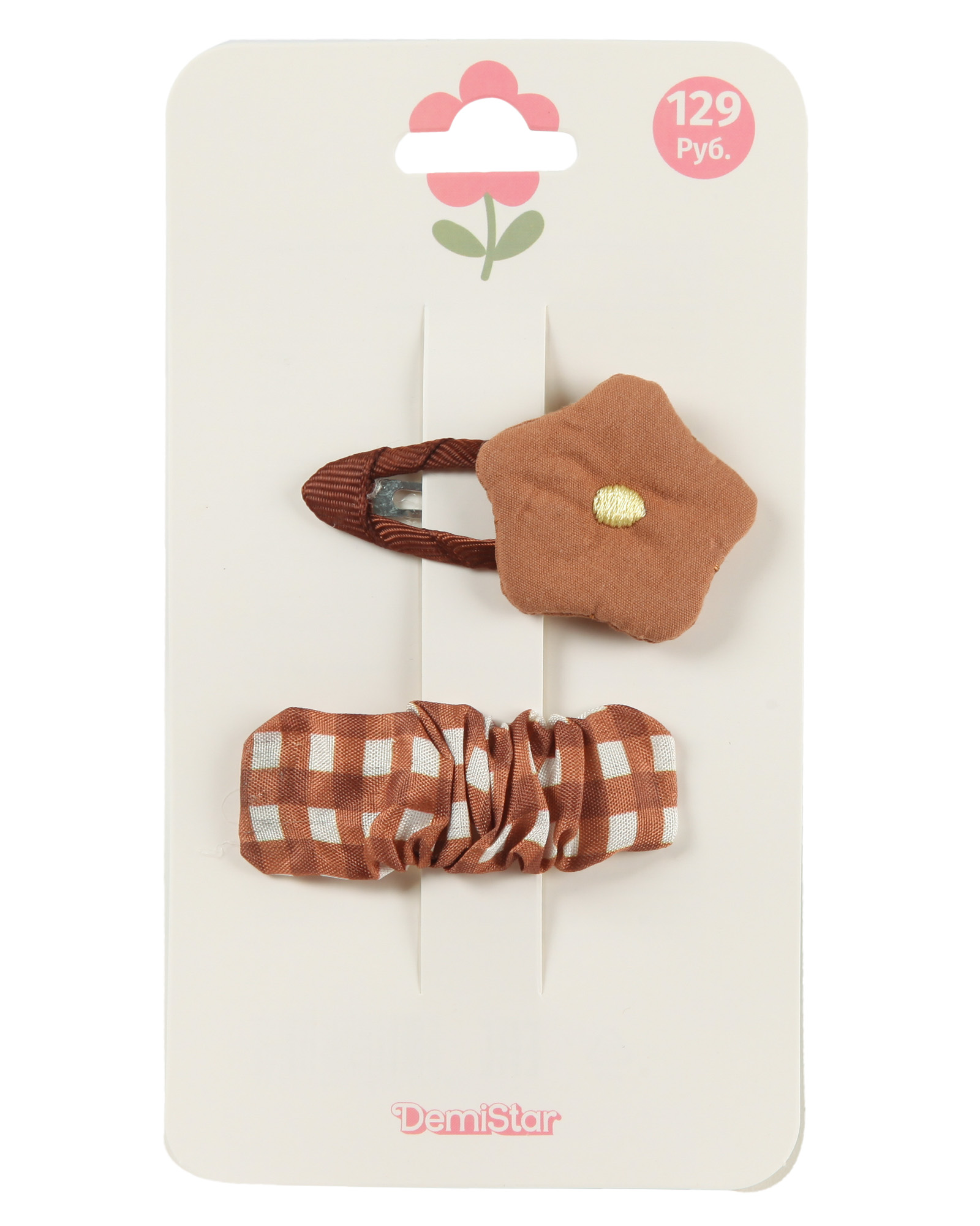 Заколка Demi Star Brown 2 шт. - фото 6