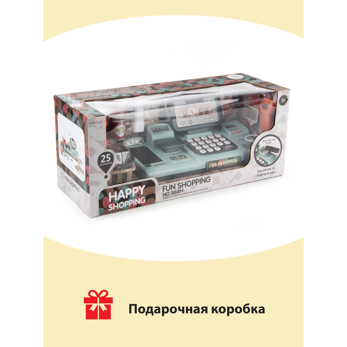 Игровой набор Veld Co касса, продукты - фото 9