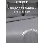Пододеяльник Wellness Антрацит 175 x 215 см