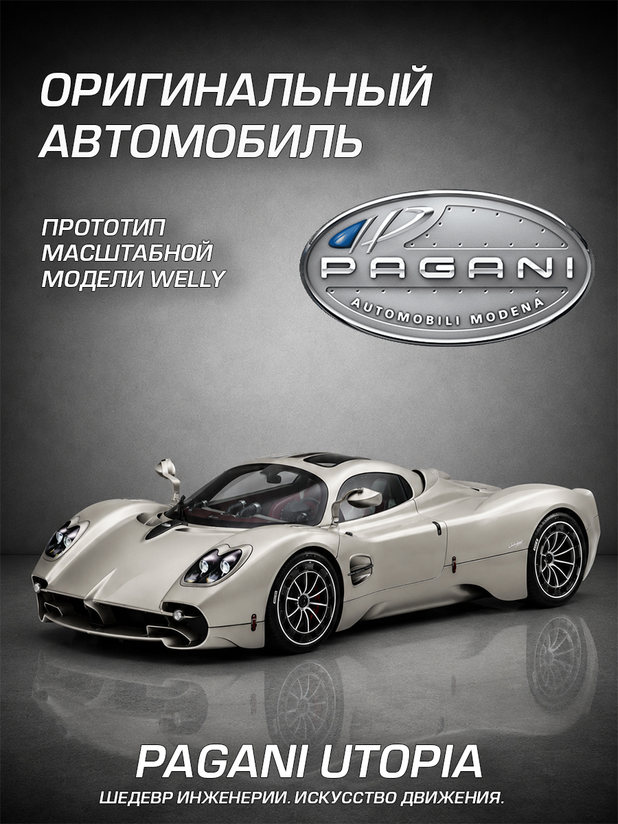 Автомобиль Welly Pagani Пагани Утопия 1:24 WL_24134W - фото 2