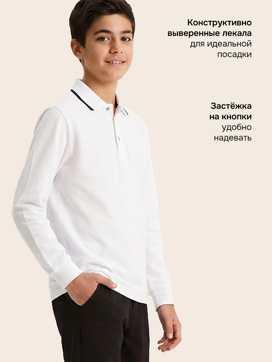 Поло NIKASTYLE 4ш72326 белый - фото 4