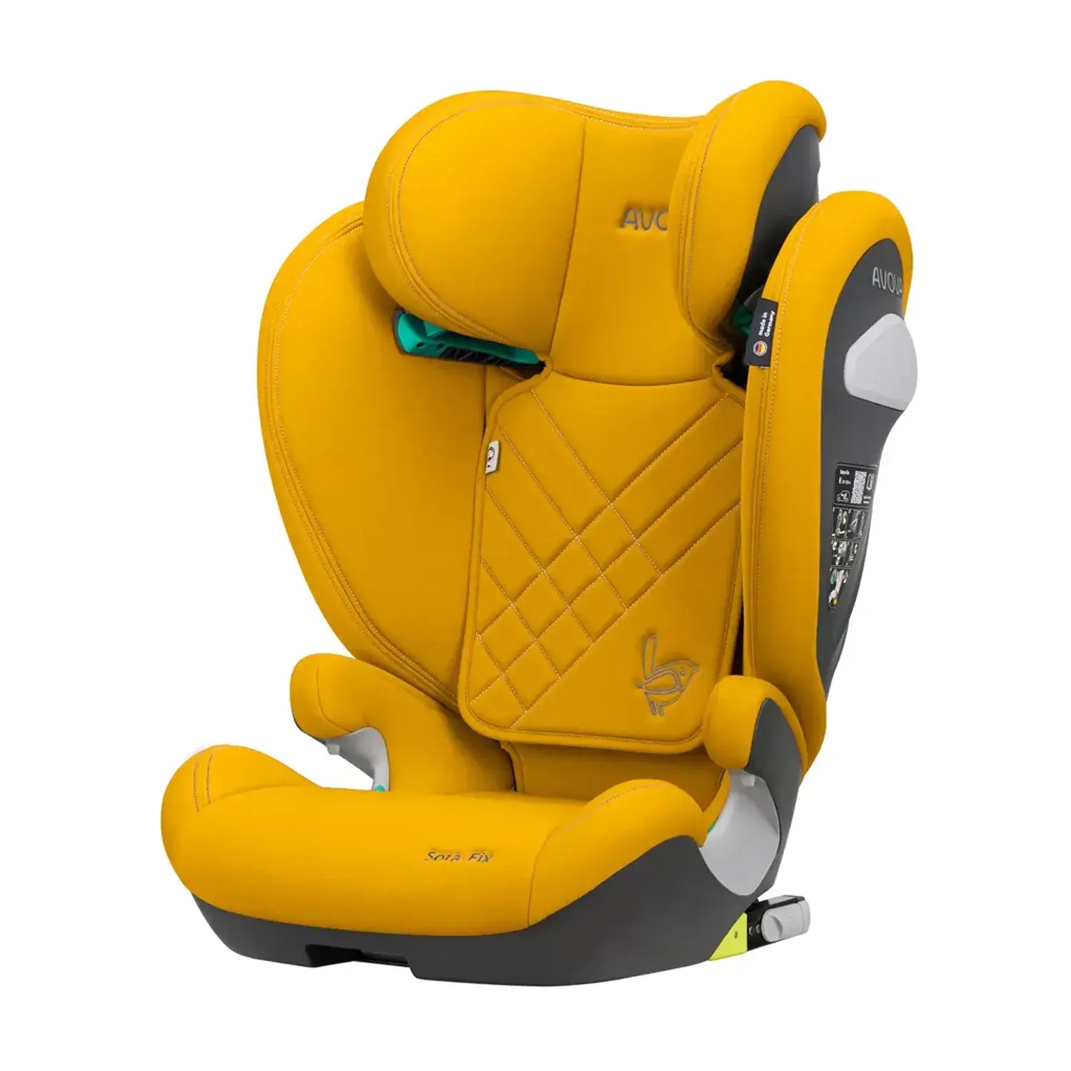 Автокресло Avova Sora-Fix Isofix 2/3 (15-36 кг) желтый - фото 2