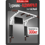 Спортивный турник БлинДаГриф 3в1 белый