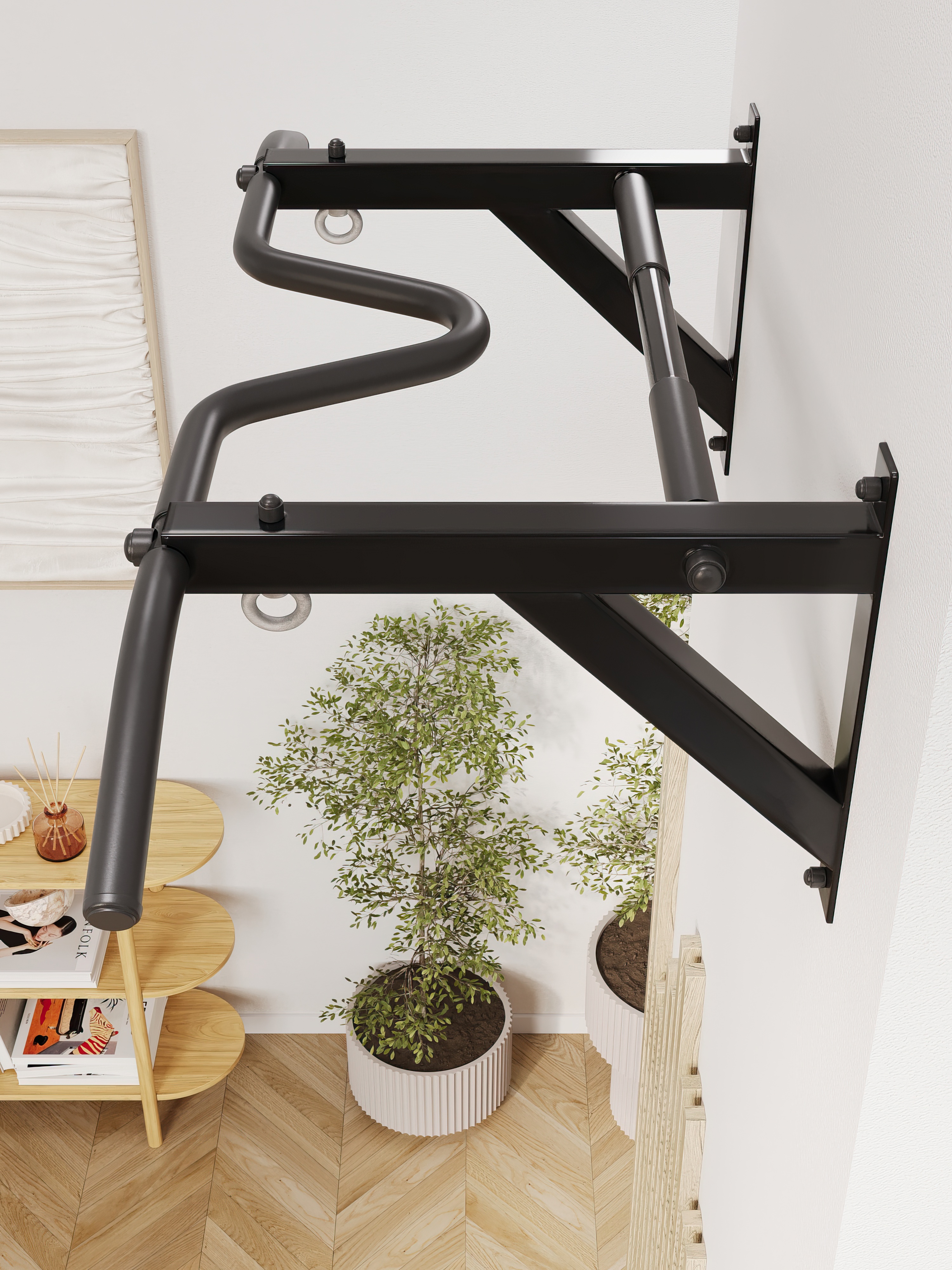 Турник настенный VENOM PRO - прорезиненные хваты - фото 4