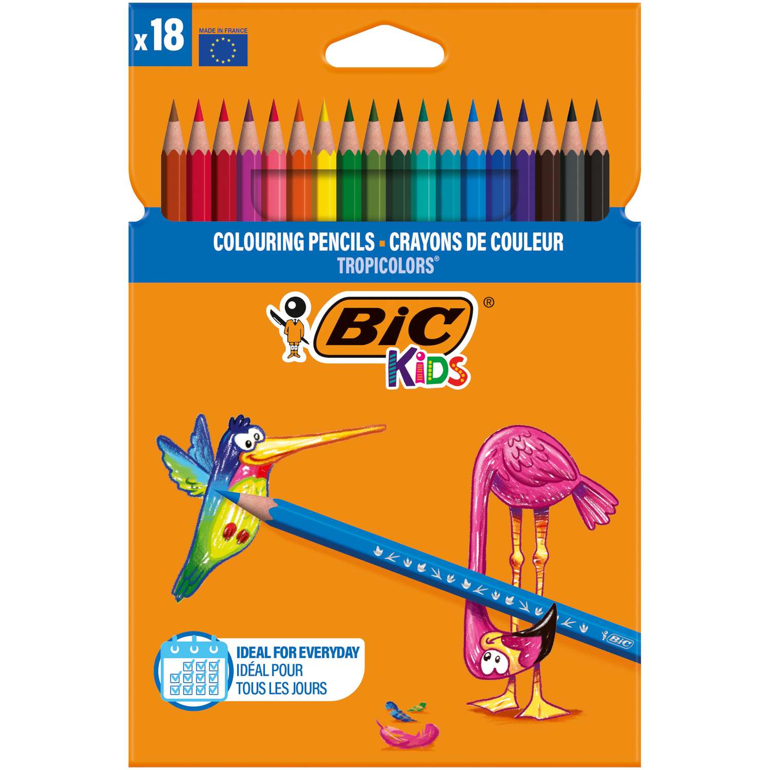 Карандаши цветные BIC 18 шт. - фото 1
