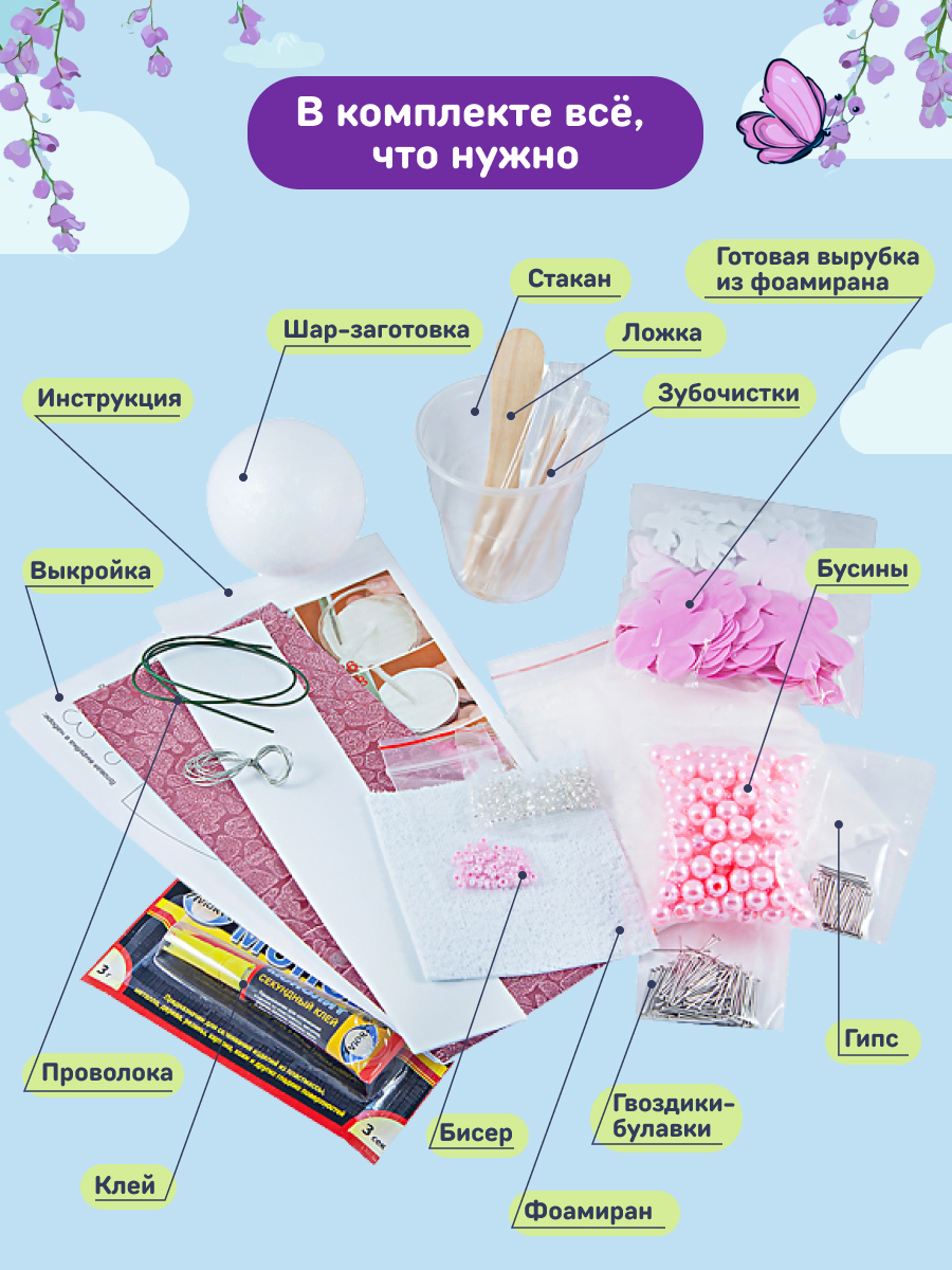 Набор для творчества Волшебная мастерская сборка Нежность - фото 4