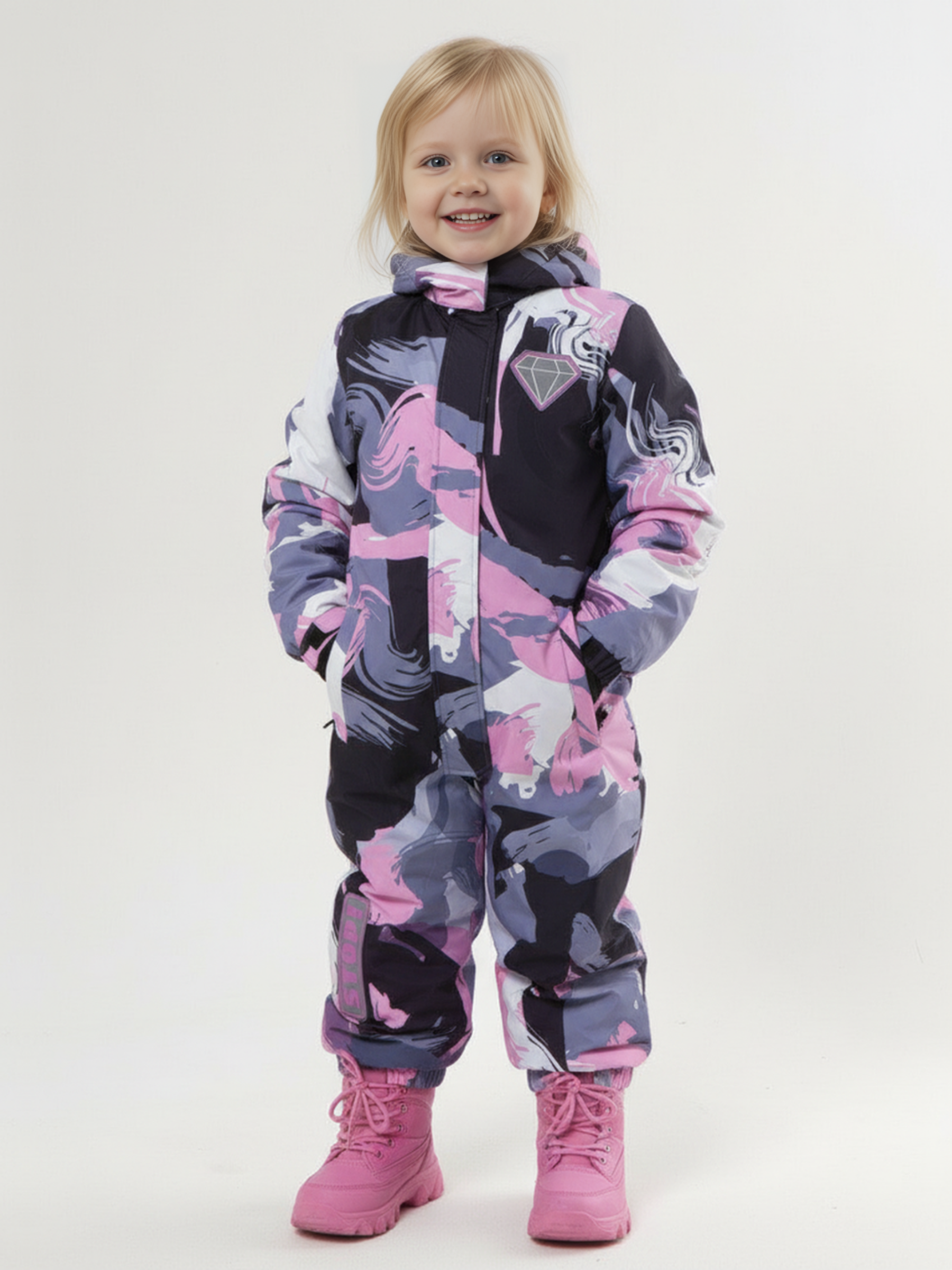 Комбинезон Saimaa Glo-10 серо-розовый - фото 18