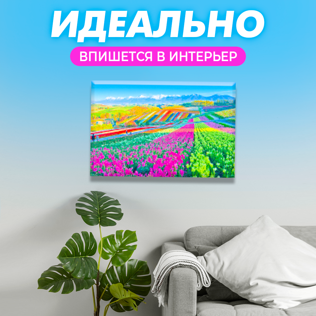 Алмазная мозаика Solmax Цветочное поле - фото 5