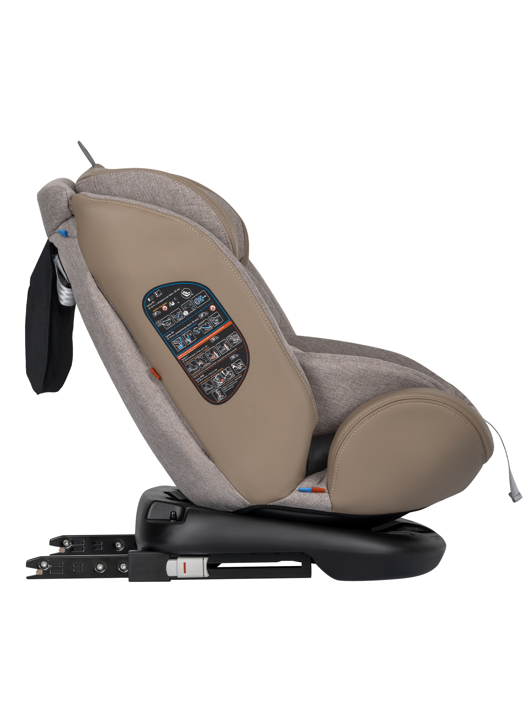Автокресло Indigo Aero бежевый лен Isofix 0+/1/2/3 (0-36 кг) - фото 16