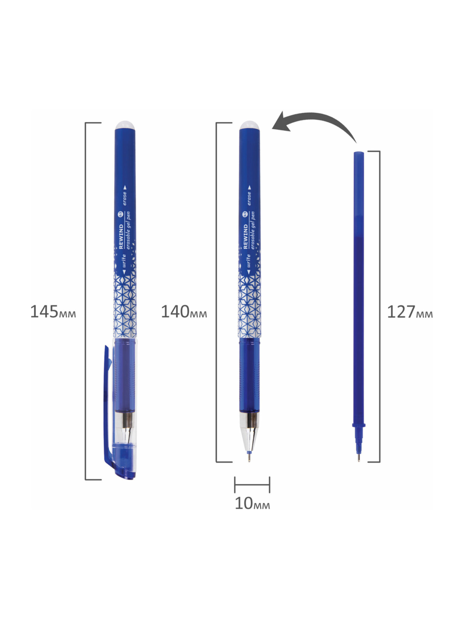 Ручка со стираемыми чернилами Brauberg 9 шт. - фото 18