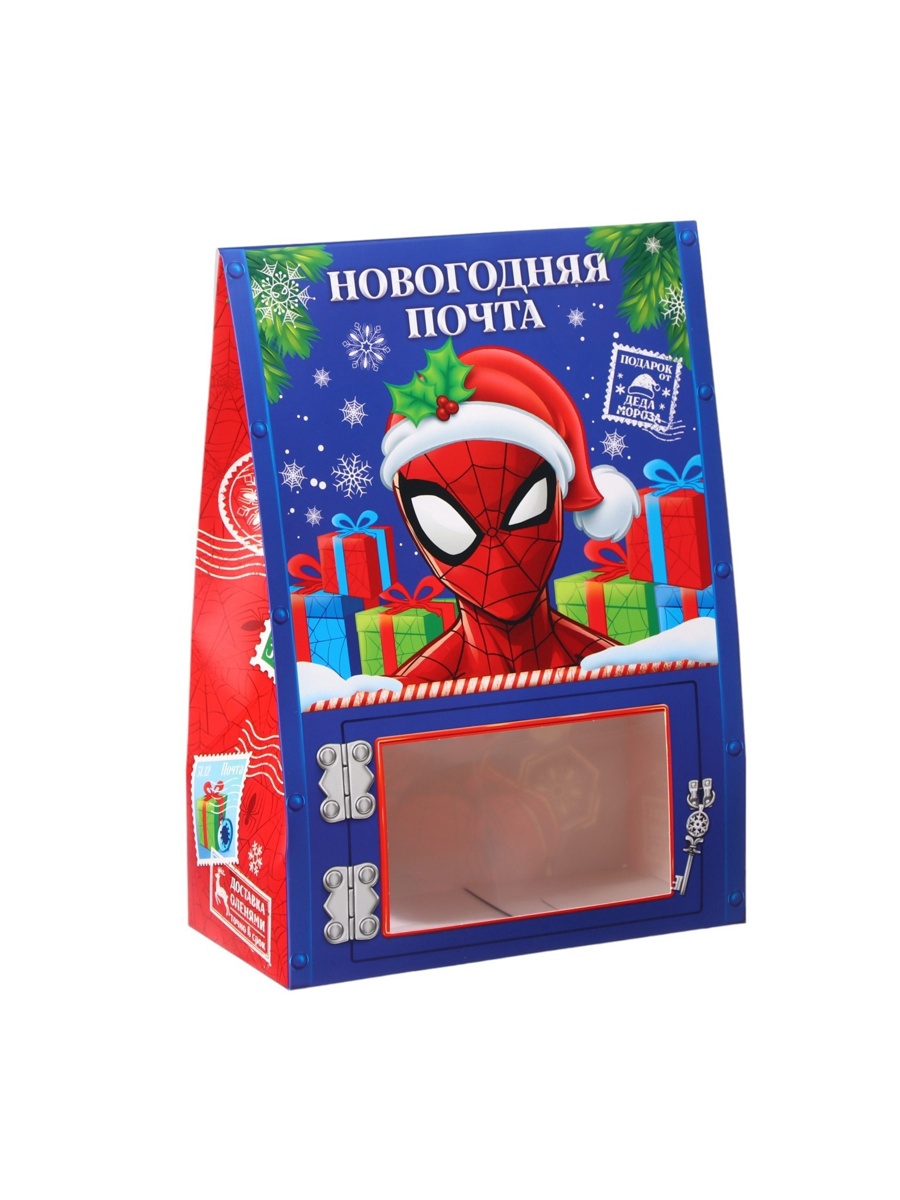 Коробка складная, новогодняя Marvel "Сказочная почта", 20 x 28,1 x 10 см - фото 4