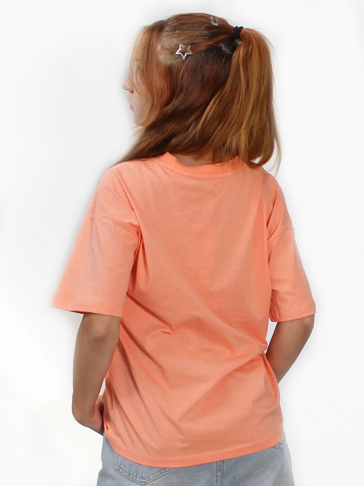 Футболка STELLA MODA 11404-оранжевый - фото 3