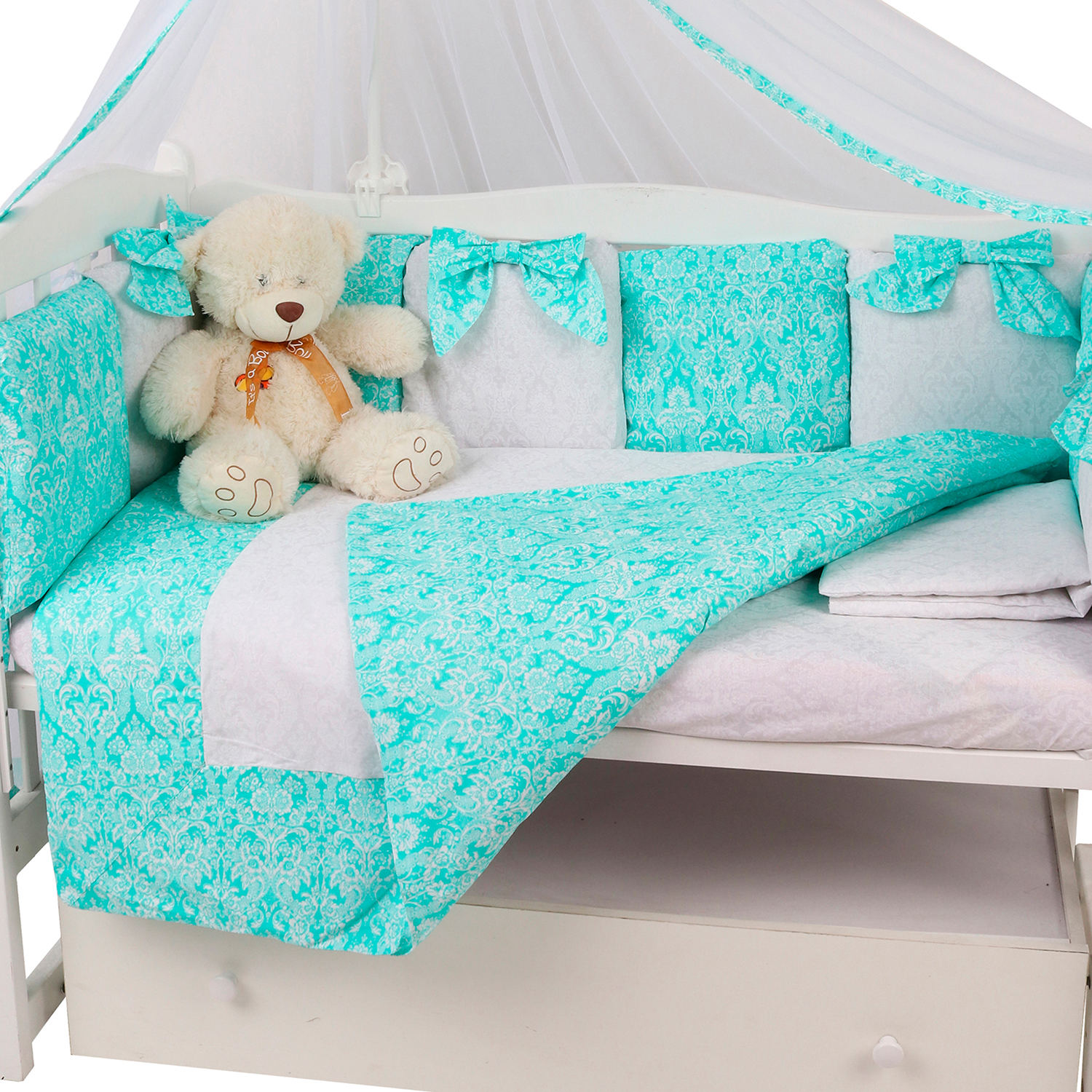 Комплект постельного белья Amarobaby Элит Premium 7 предм. - фото 7