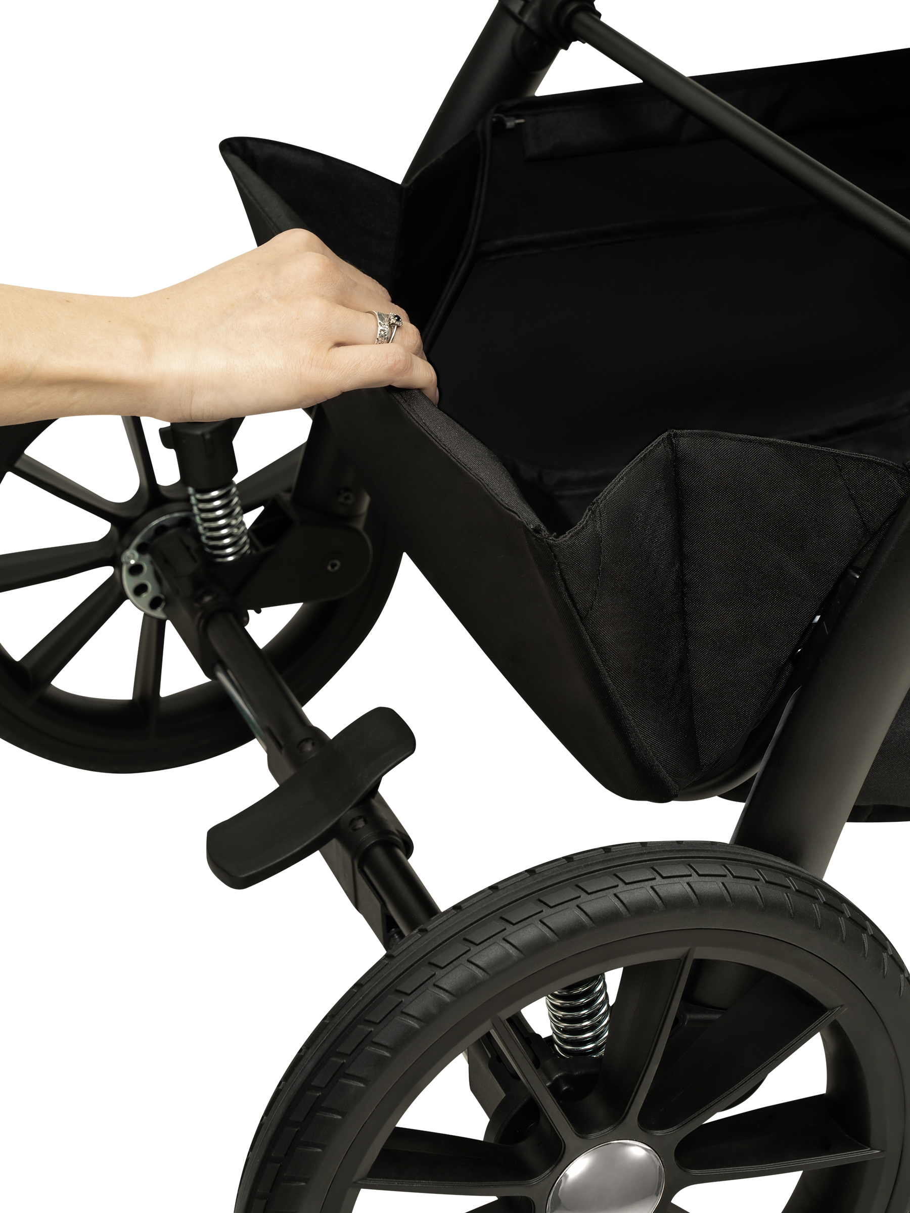 Коляска прогулочная JOVOLA LYRA черный - фото 48