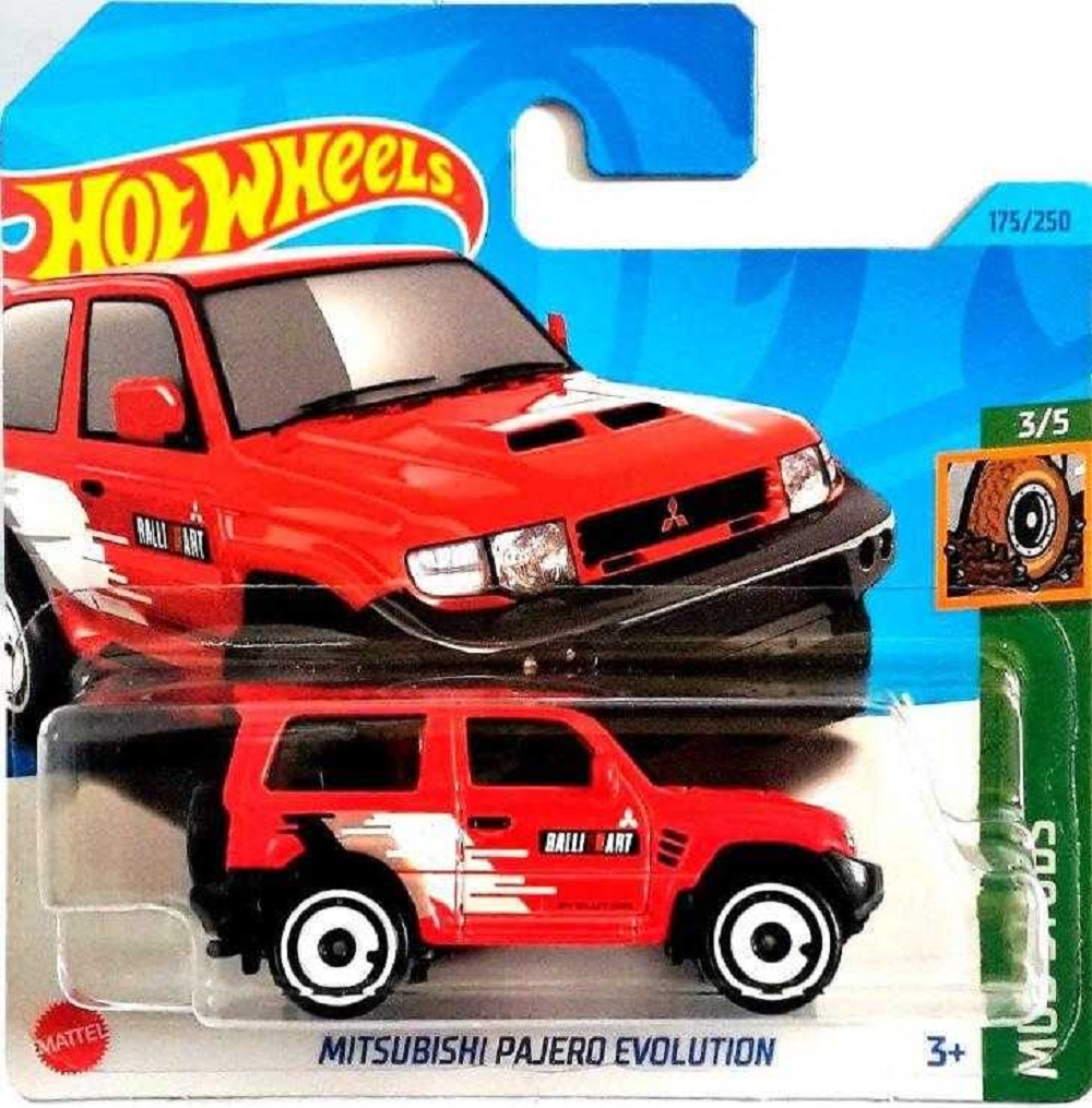 Автомобиль Hot Wheels Mitsubishi PajeroEvolution 1:64 04411/63118 - фото 2
