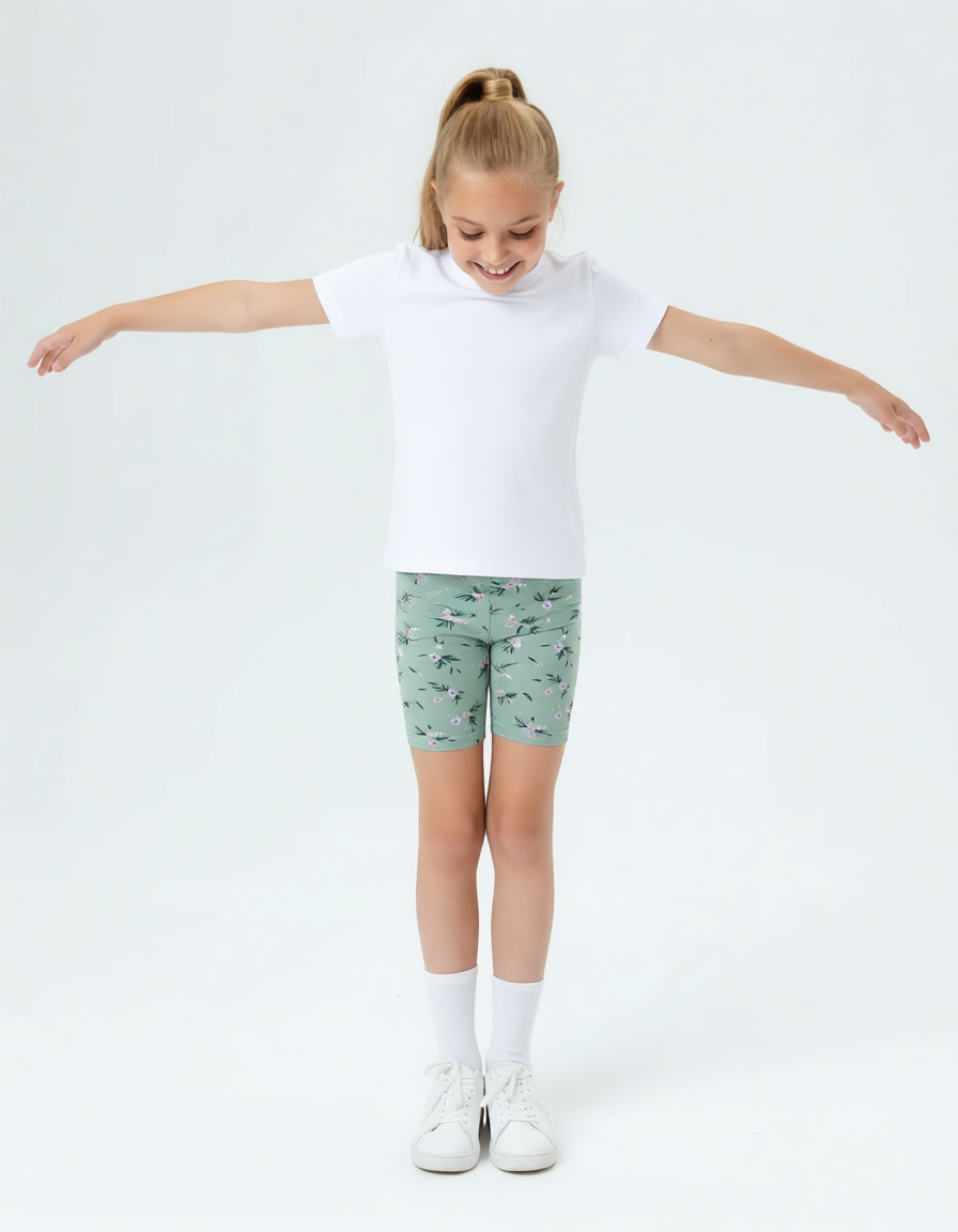 Велосипедки Персона Junior Сказочные цветы мята - фото 3