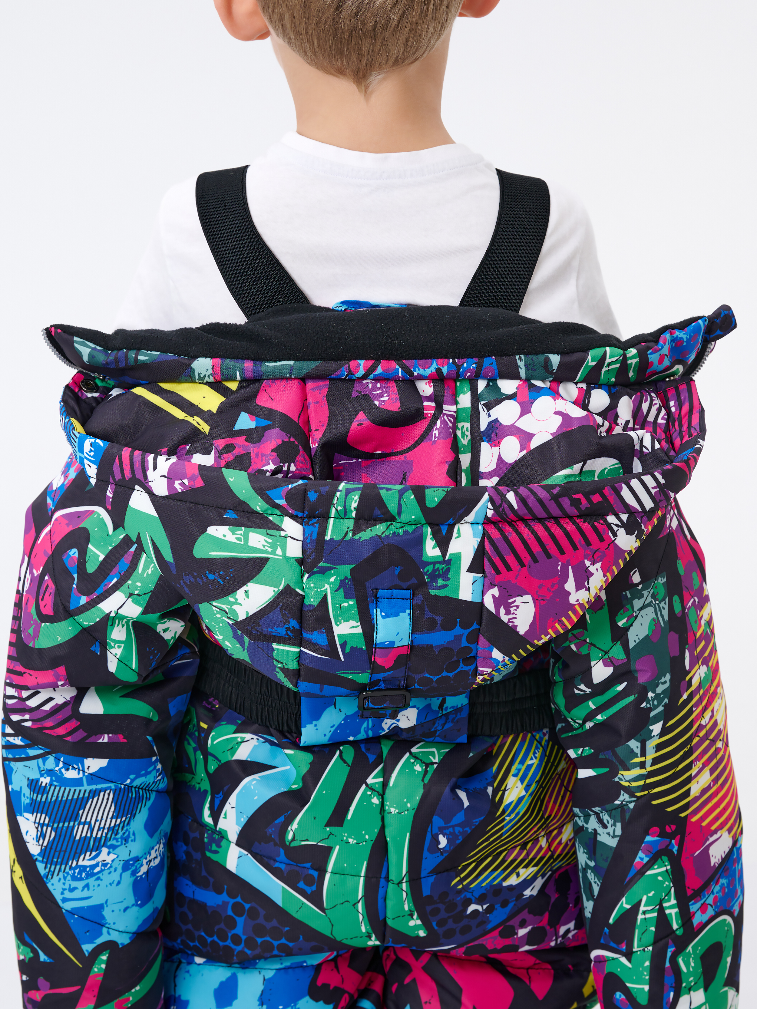 Комбинезон КрутышОк Т-069 черный, абстракция - фото 3