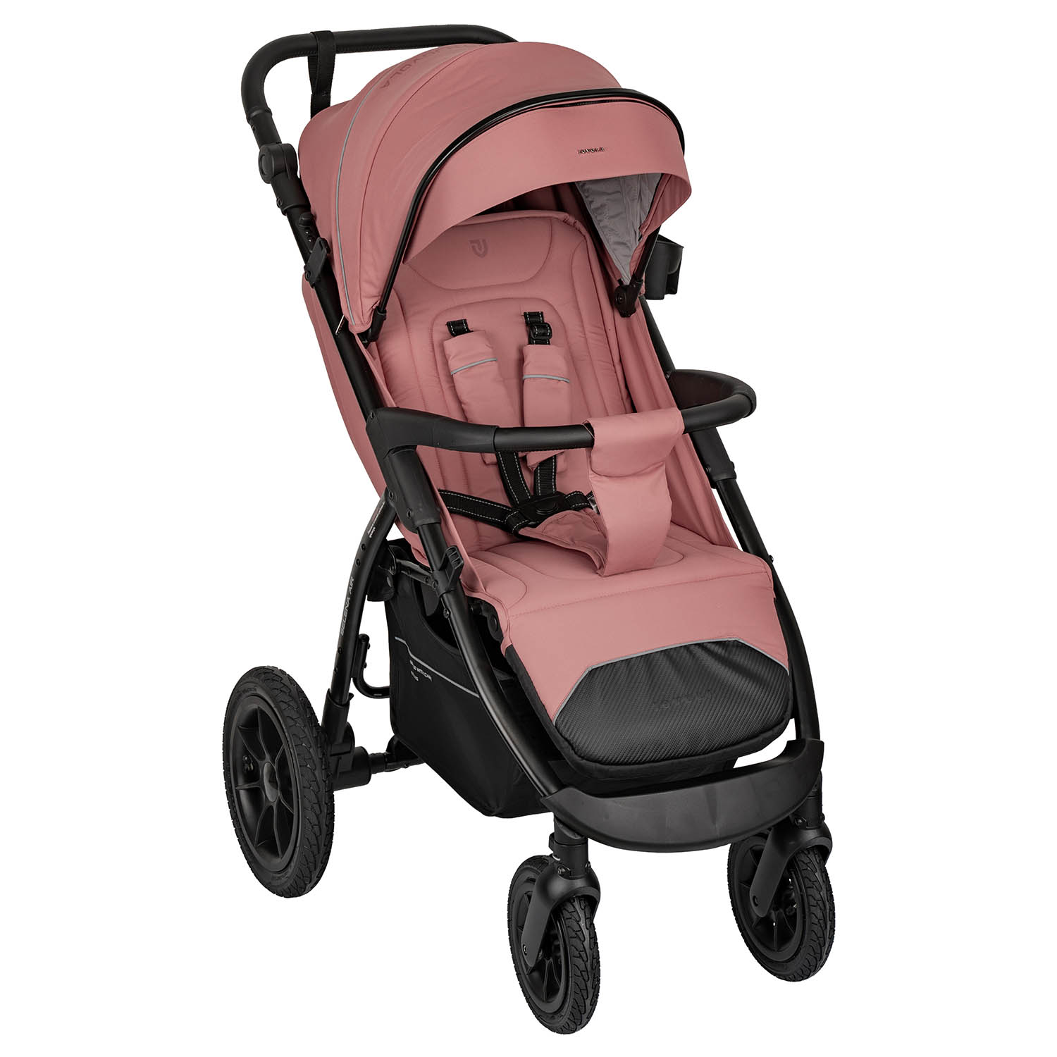 Коляска прогулочная JOVOLA SELENA Air 25 с сумкой розовый - фото 16
