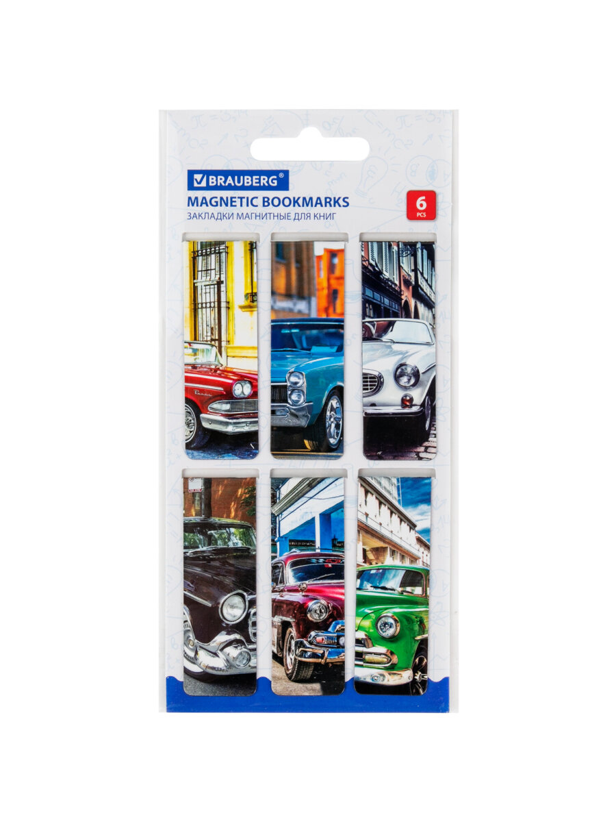 Магнитная закладка Brauberg 6 шт. - фото 5