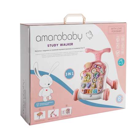 Каталка-ходун Amarobaby AMARO-24SW-RO