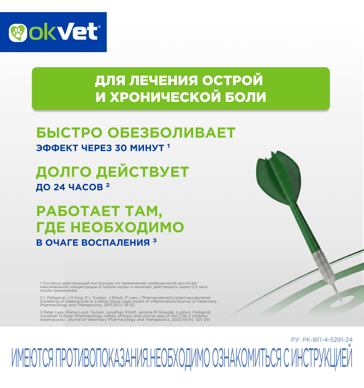 Таблетки для кошек Okvet Роксиор противовоспалительный лекарственный препарат 6мг 10 таблеток - фото 4