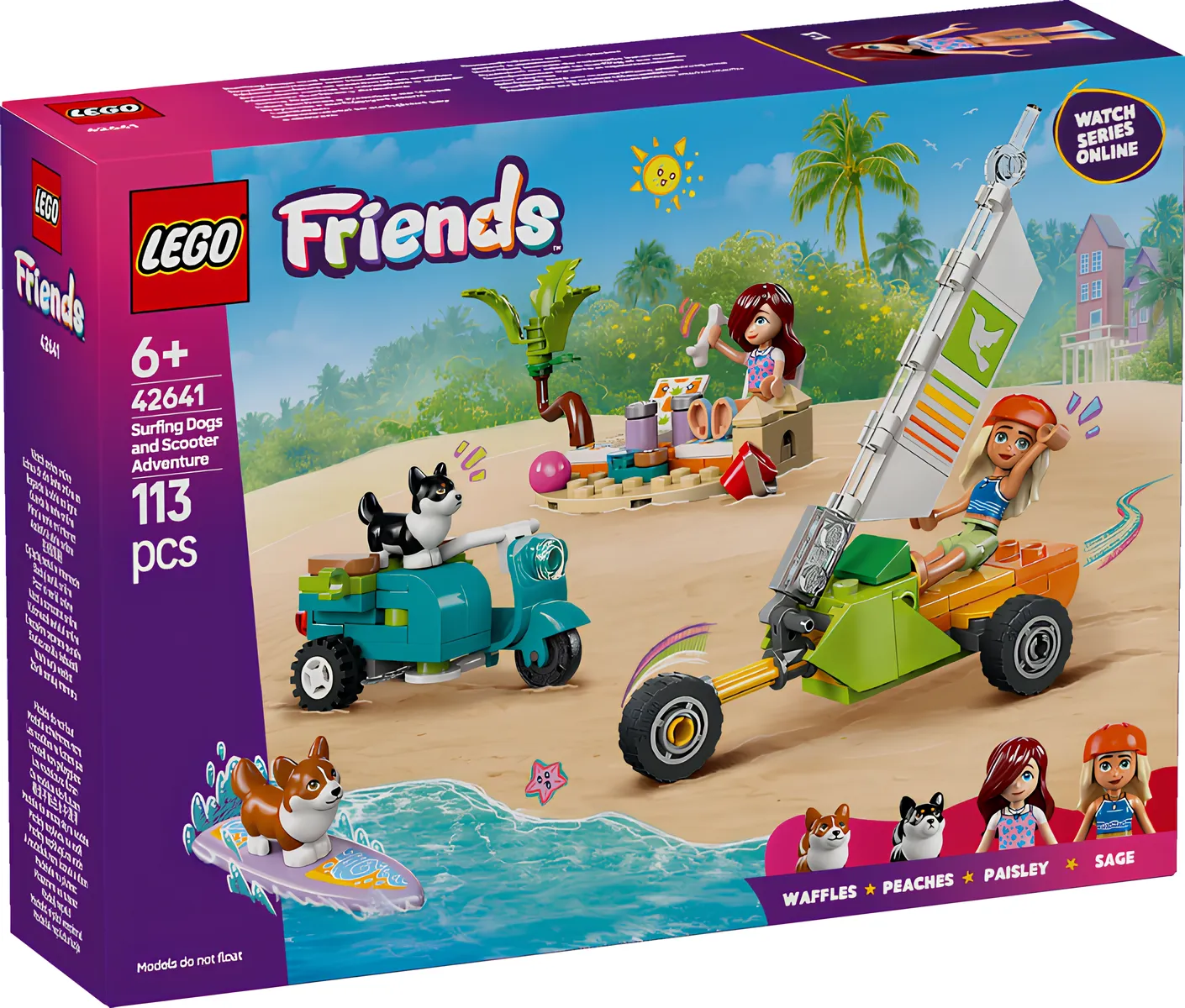 Изображение товара Конструктор LEGO Friends 42641 Собачьи приключения и пляжные развлечения