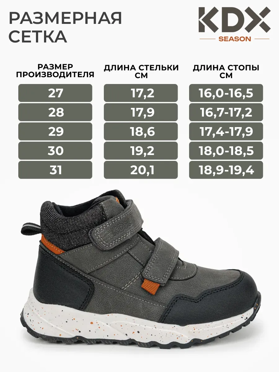 Ботинки KDX SKY-112 grey - фото 4