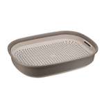 Туалет для кошек HOMECAT Frost Touch с сеткой капучино 46.5*34.5*9.5см