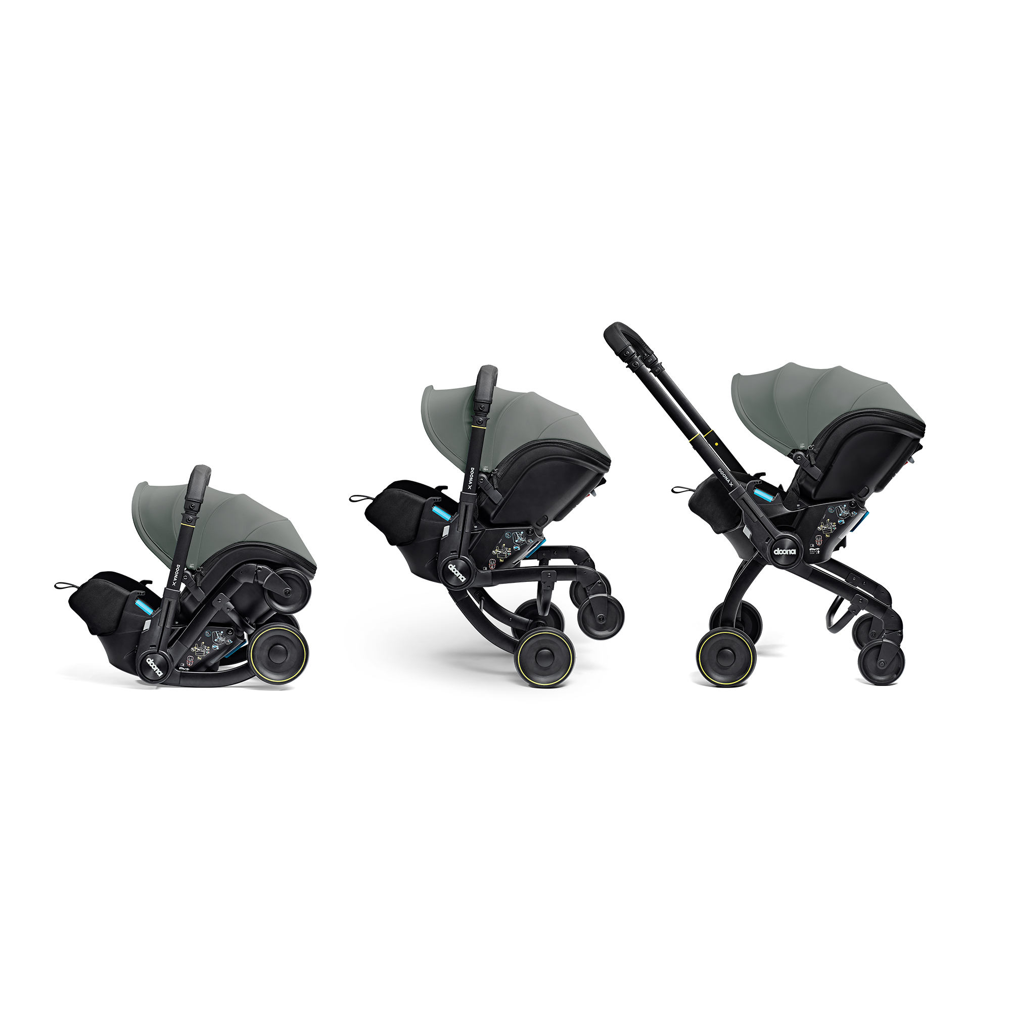 Автокресло Doona Doona X, цвет: Slate Green Isofix 0 (0 -13 кг) серый - фото 14
