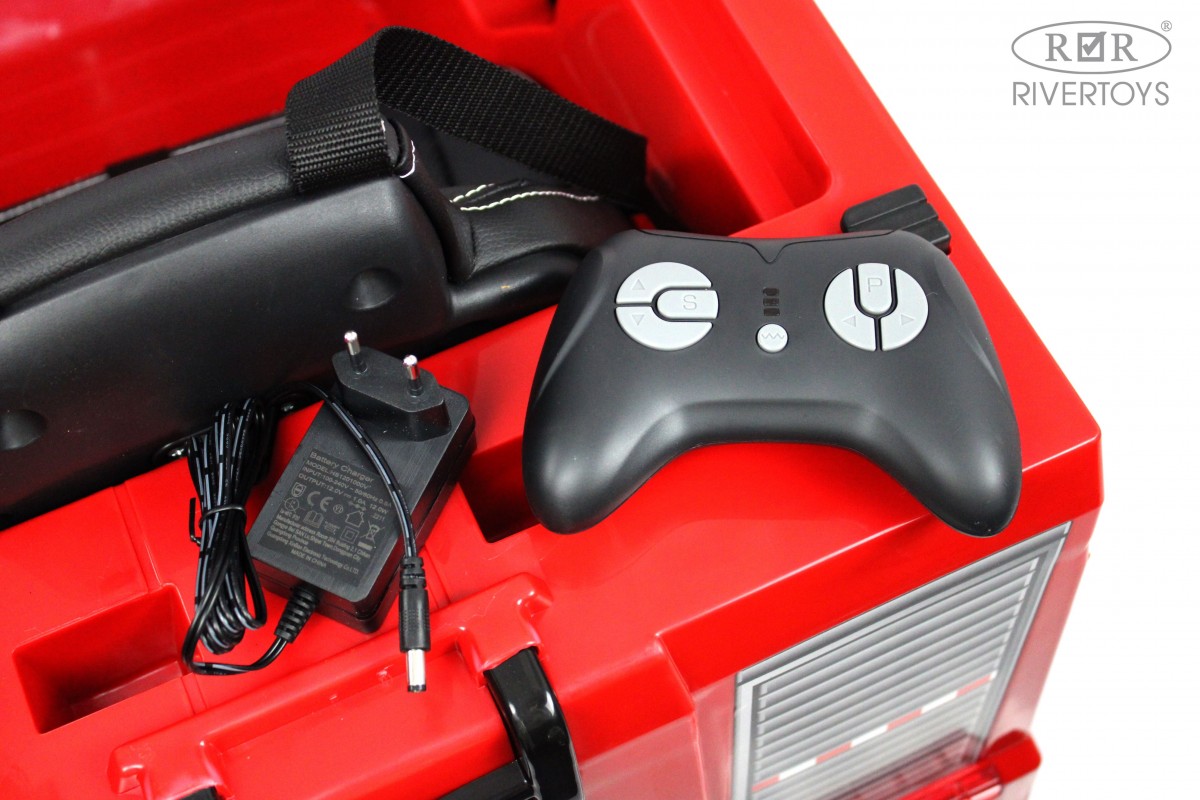 Электромобиль RIVERTOYS A555AA-RED С пультом ДУ - фото 25