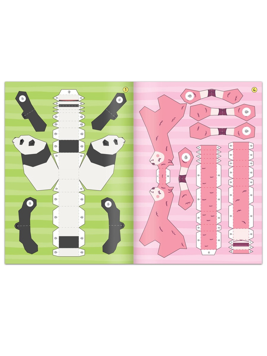 Книжка- вырезалка Буква-ленд Бумажные зверята 20 стр. - фото 4