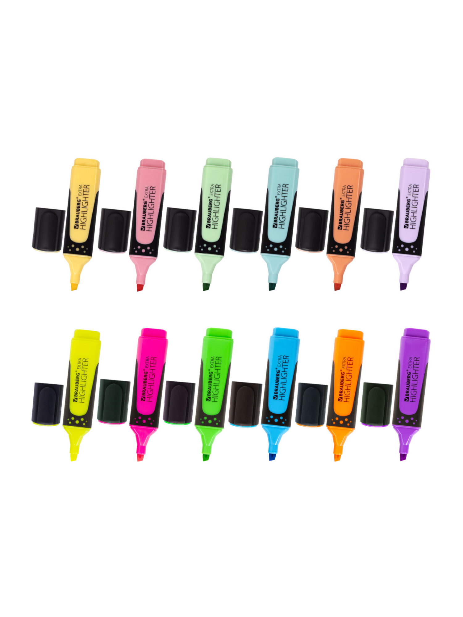 Текстовыделители Brauberg 12 шт. - фото 9