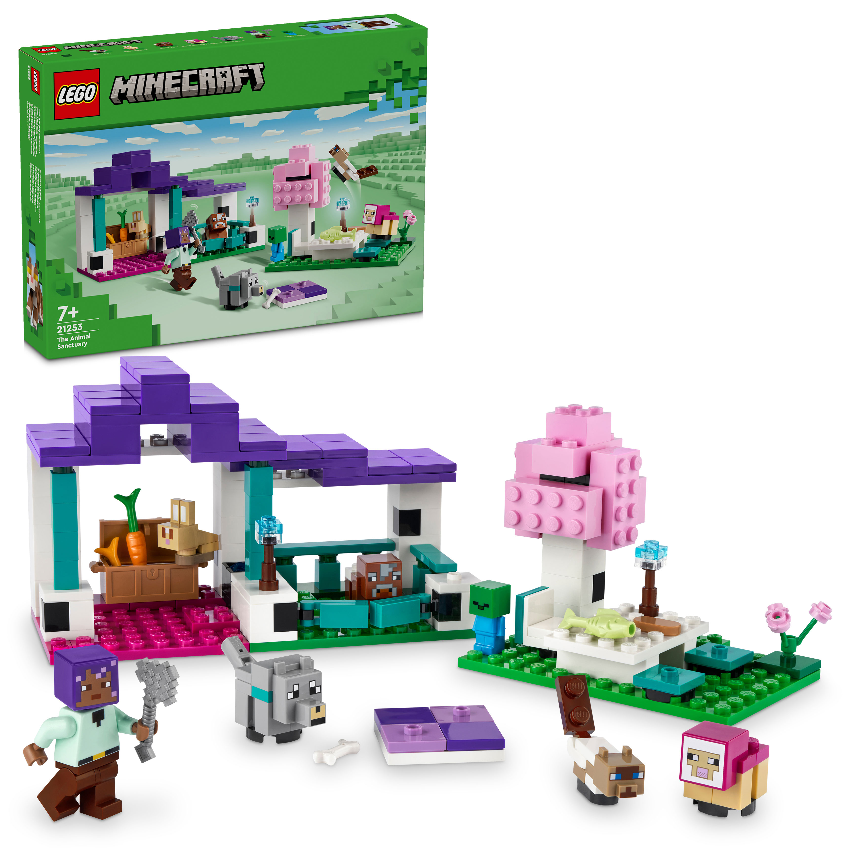 Конструктор LEGO Minecraft Заповедник для животных 206 дет. - фото 1