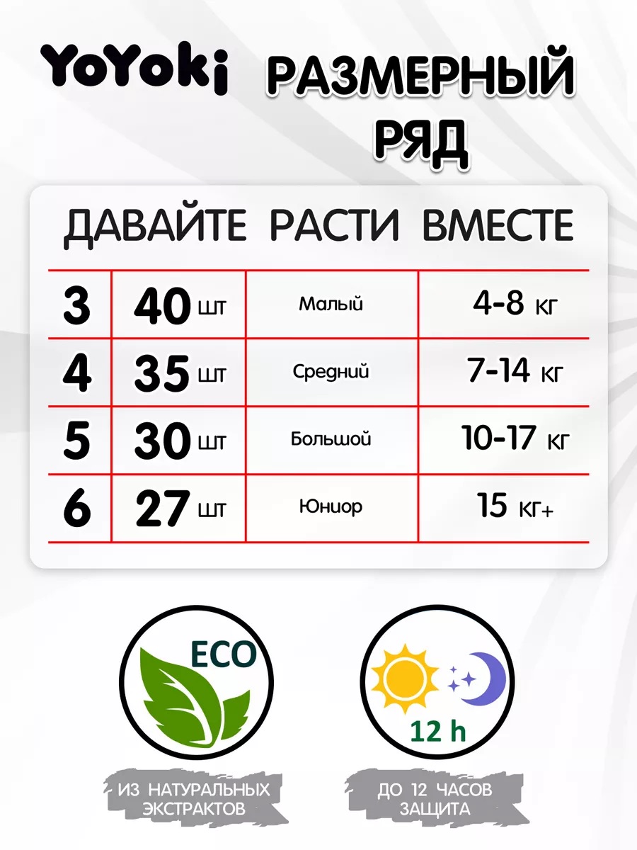 Трусики Yoyoki 6 (15 кг +) 27 шт. - фото 5