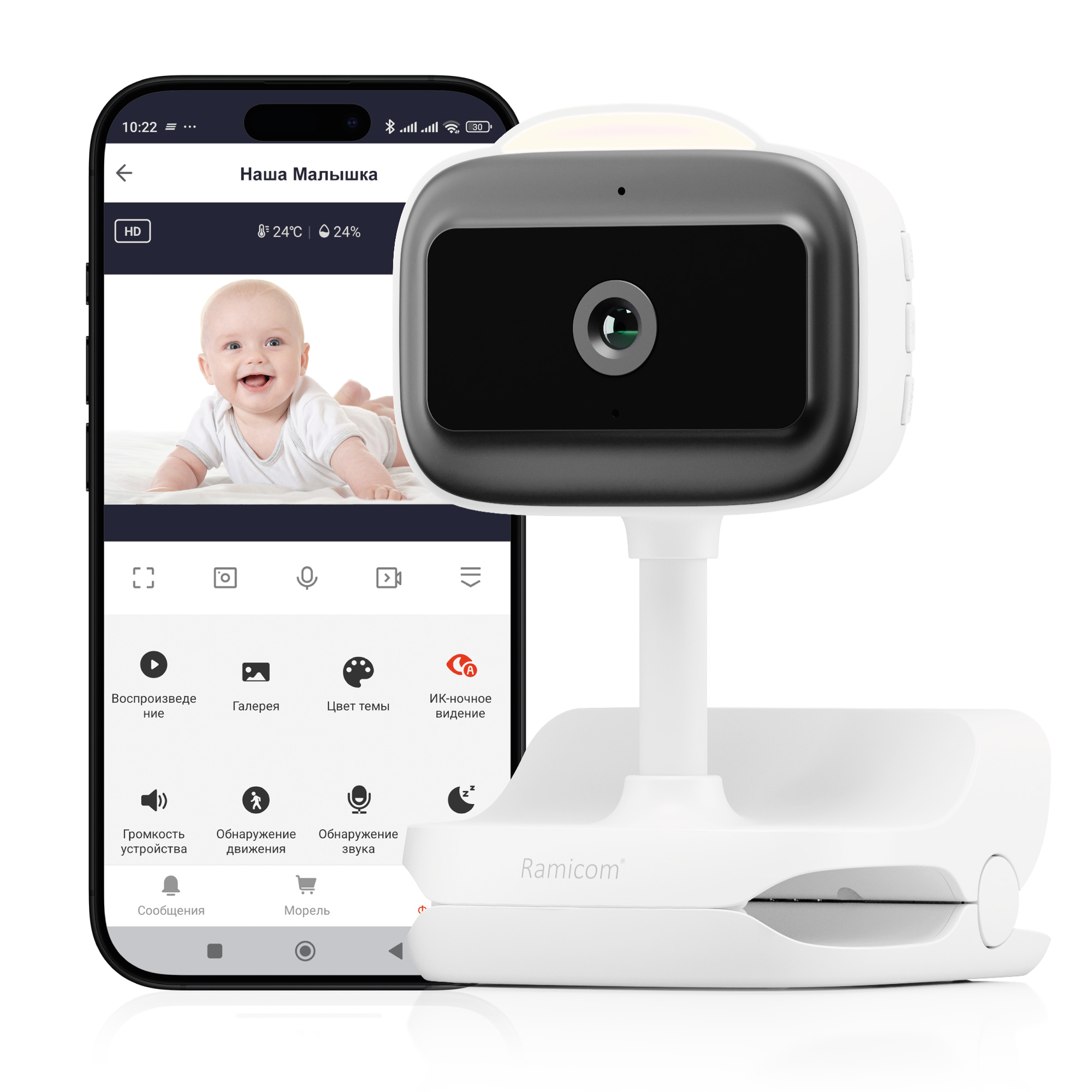 Видеоняня Ramicom через интернет с аккумулятором - фото 9