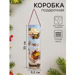 Подарочная коробка, тубус Sima-Land тубус под бутылку «Санта», 92 х 350 мм