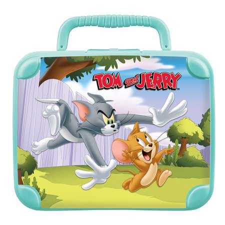 Контейнер Пластишка Tom and Jerry универсальный с ручкой и аппликацией Бирюзовый в ассортименте