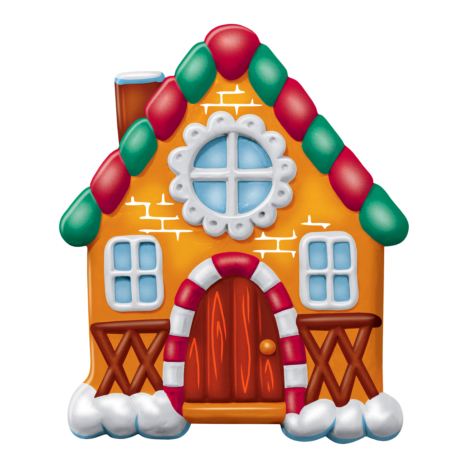 Набор для творчества Фантазер Пряничный домик Новый год роспись красками - фото 2