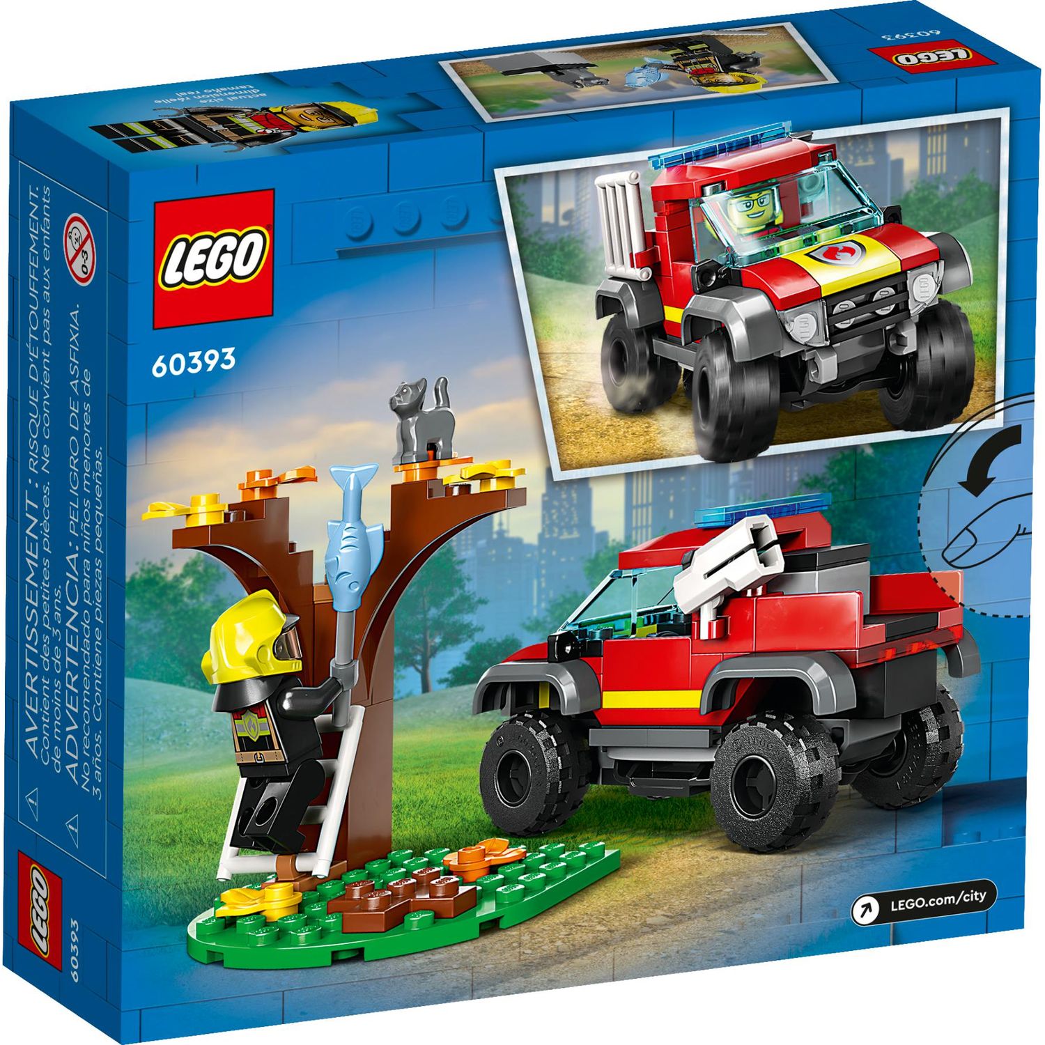 Конструктор LEGO City Спасательная пожарная машина - фото 6