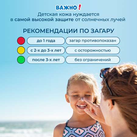 Детский спрей солнцезащитный Биокон SPF 50 для безопасного загара Супер Защита 160 мл