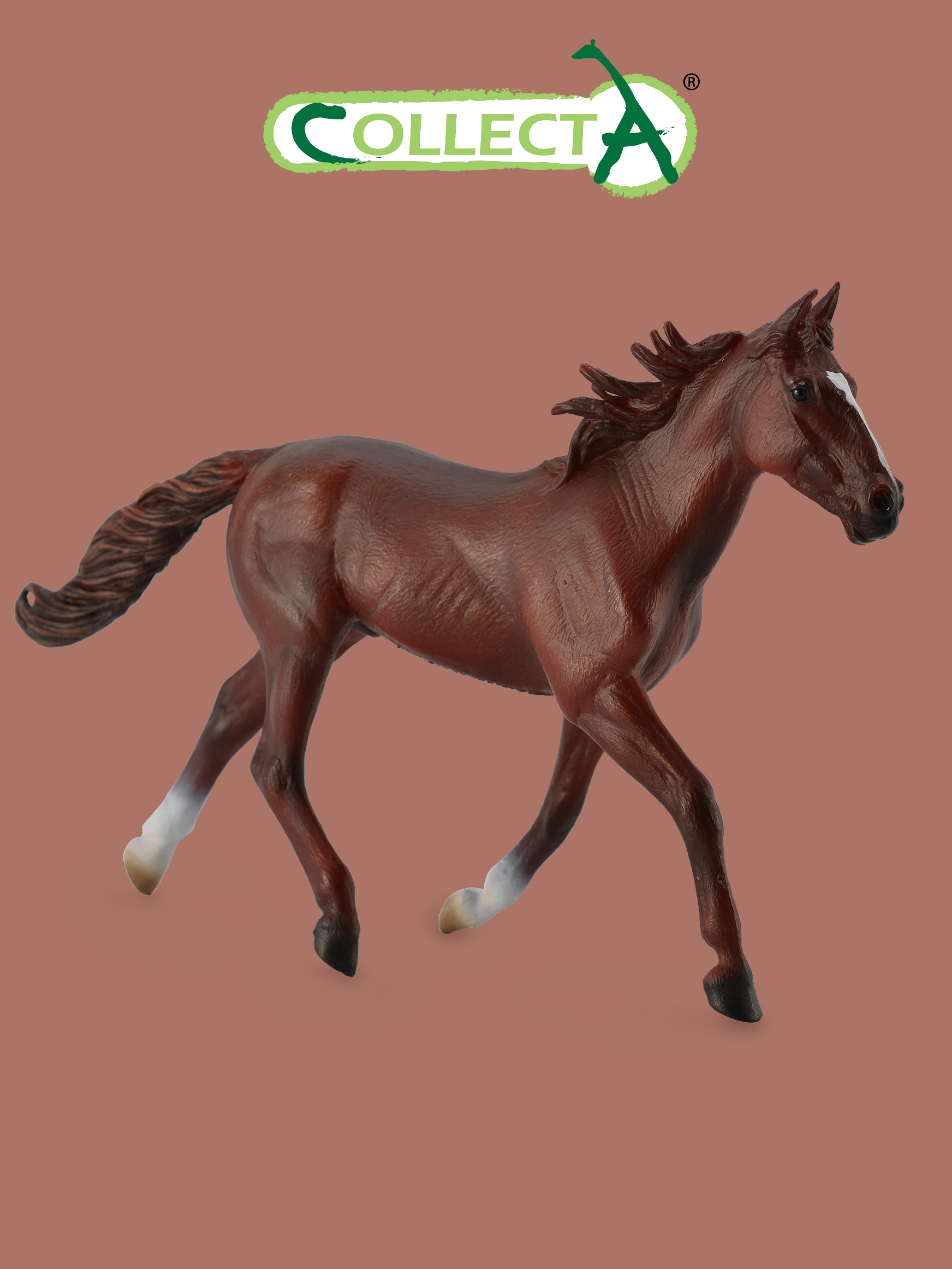 Фигурка Collecta Стандартбредный гнедой жеребец - фото 1