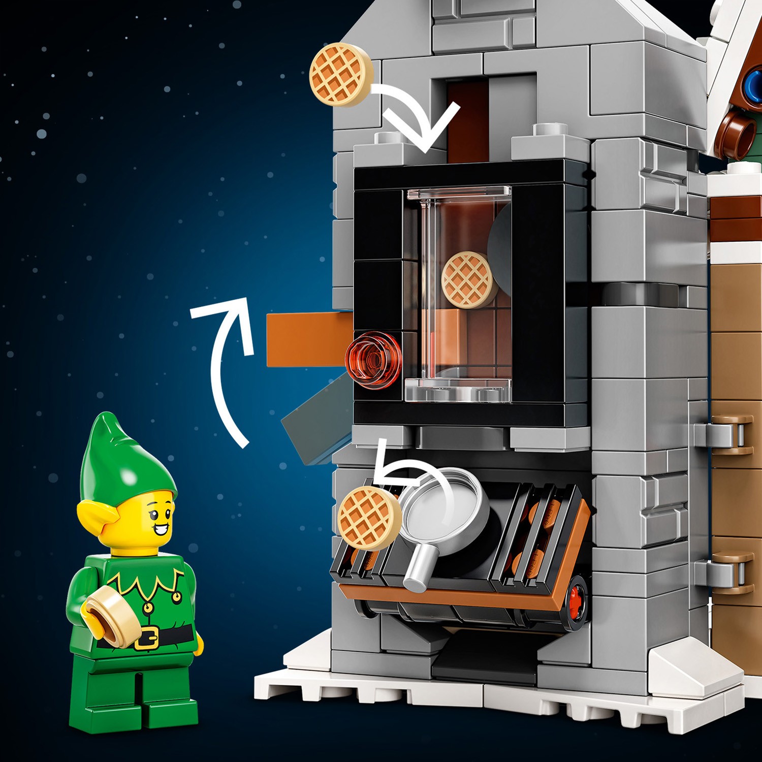Конструктор LEGO Icons Домик эльфов блочный - фото 5