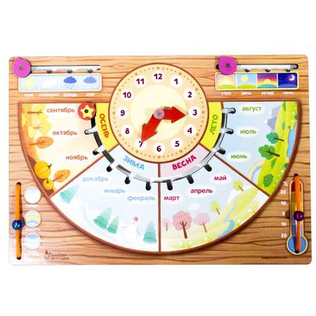 Игрушка Мастер игрушек развивающий центр Календарь природы