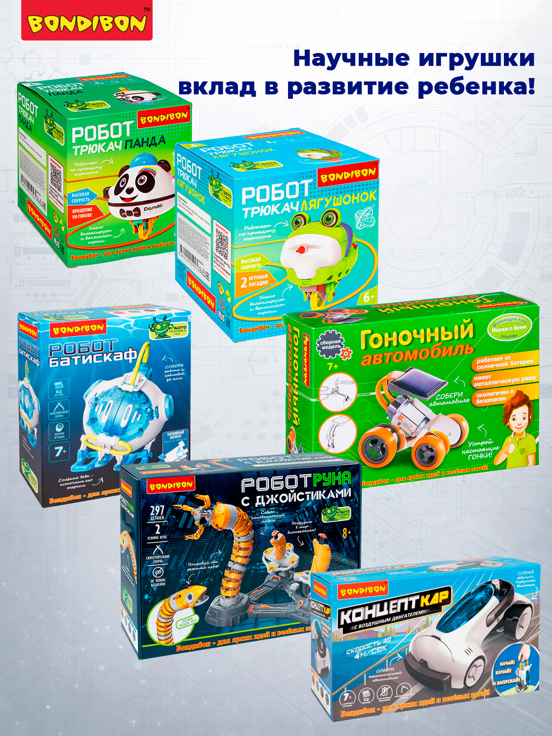 Конструктор Bondibon Робототехника Робот кодируемый - фото 10