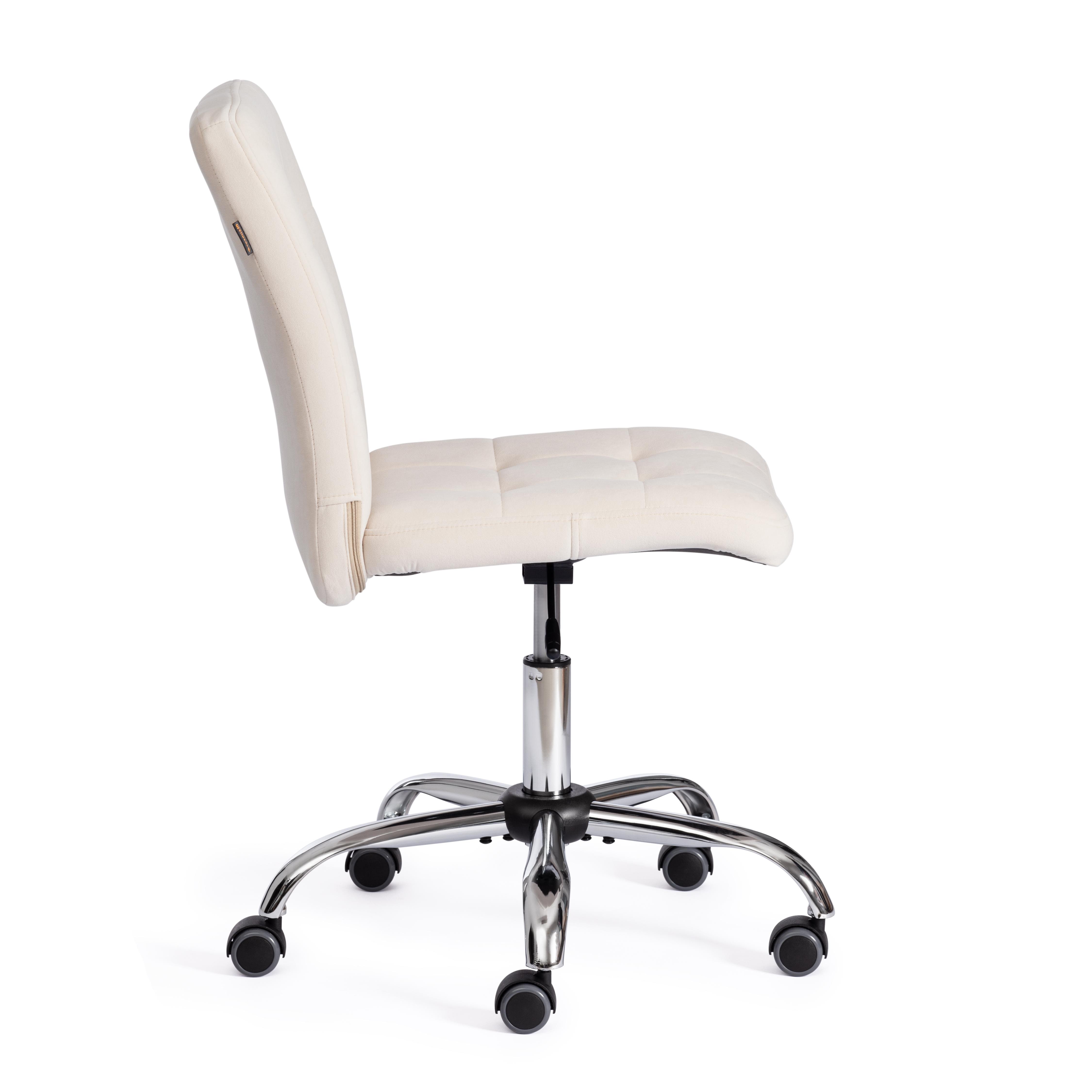 Компьютерное кресло TETCHAIR Фиеста флок молочный - фото 2
