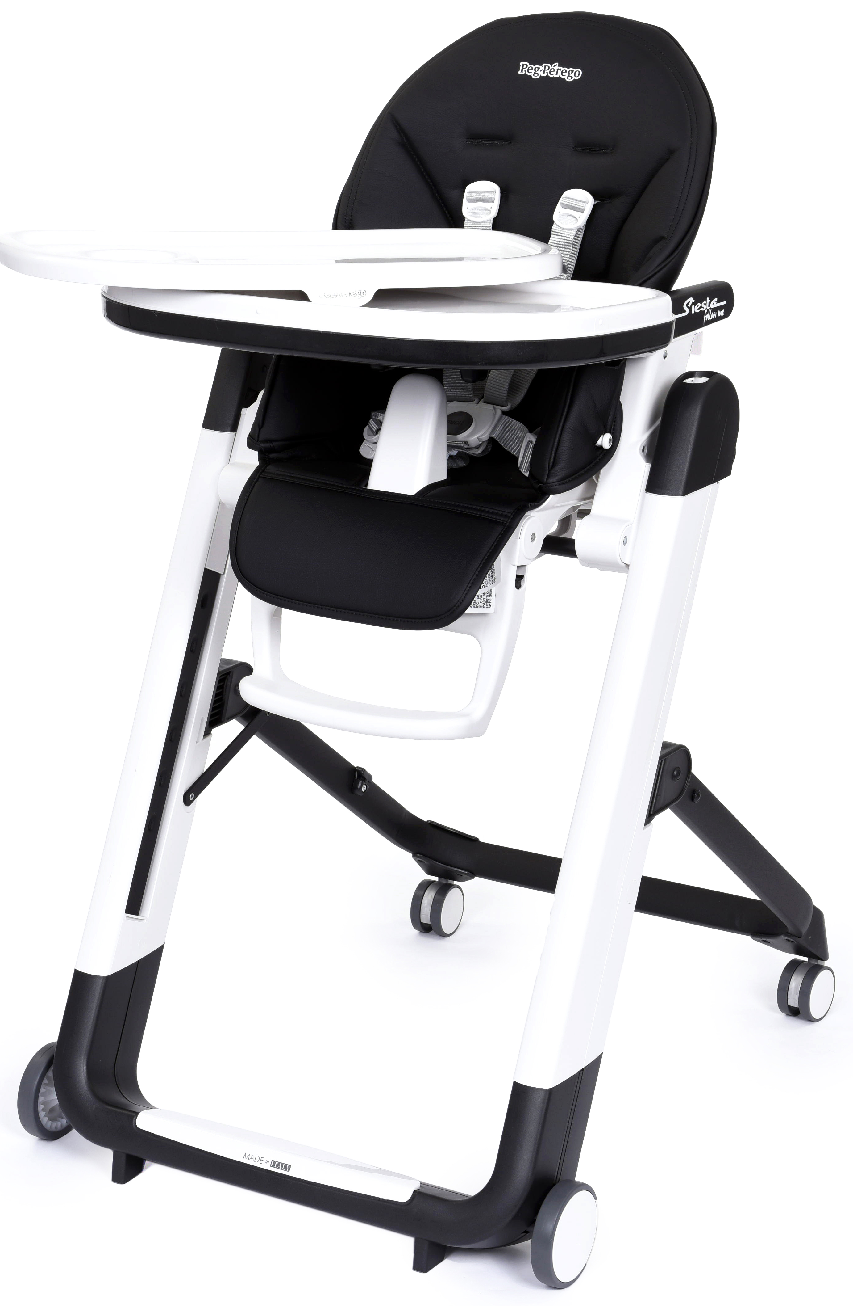 Стульчик для кормления Peg-Perego Siesta Follow Me черный - фото 1