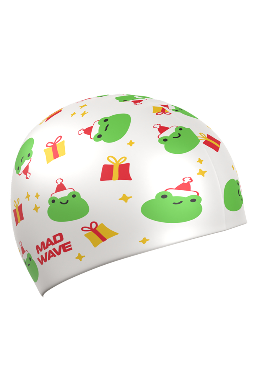 Шапочка в бассейн Mad Wave Happy New Year - фото 1