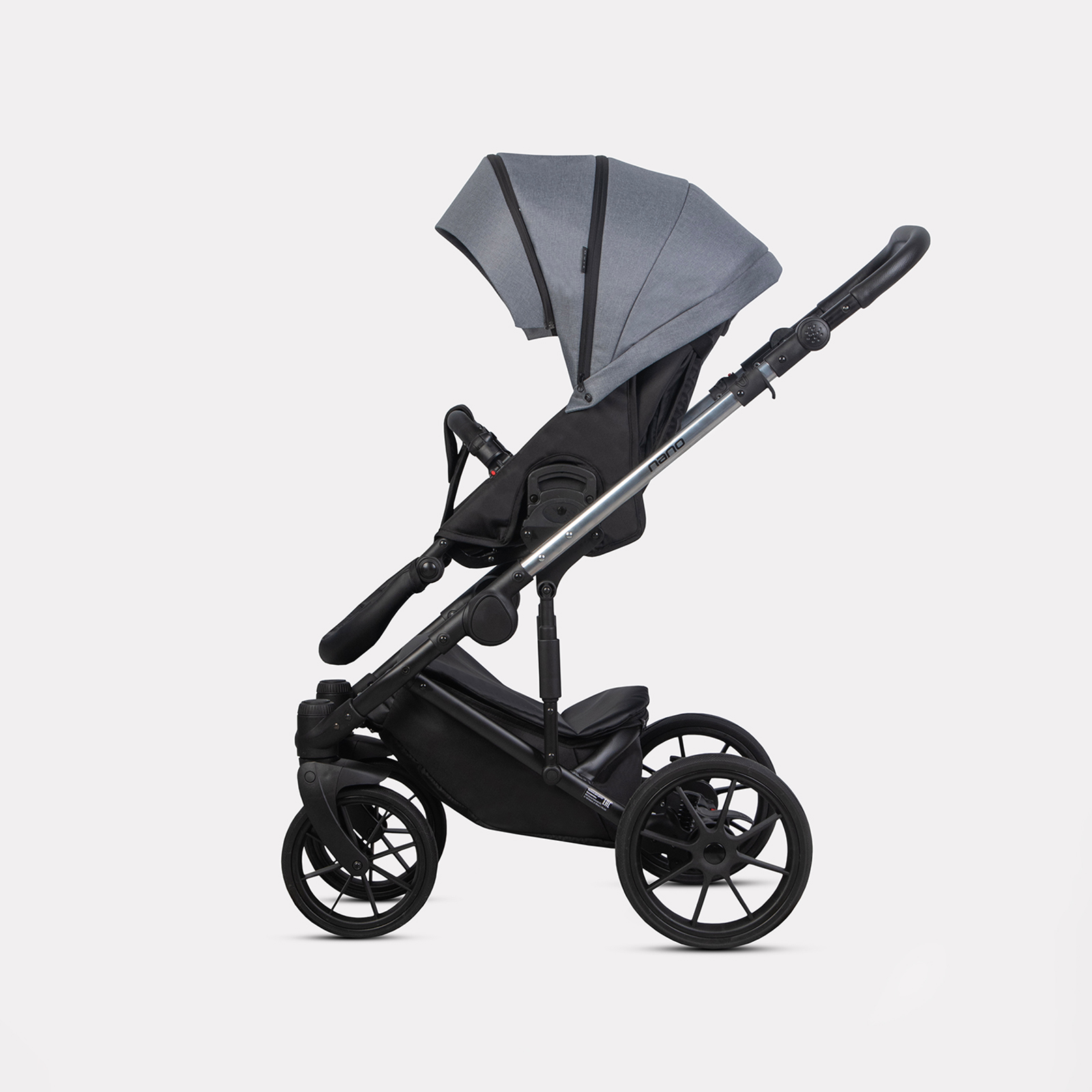 Коляска 2в1 Riko Nano Thermo серый - фото 5