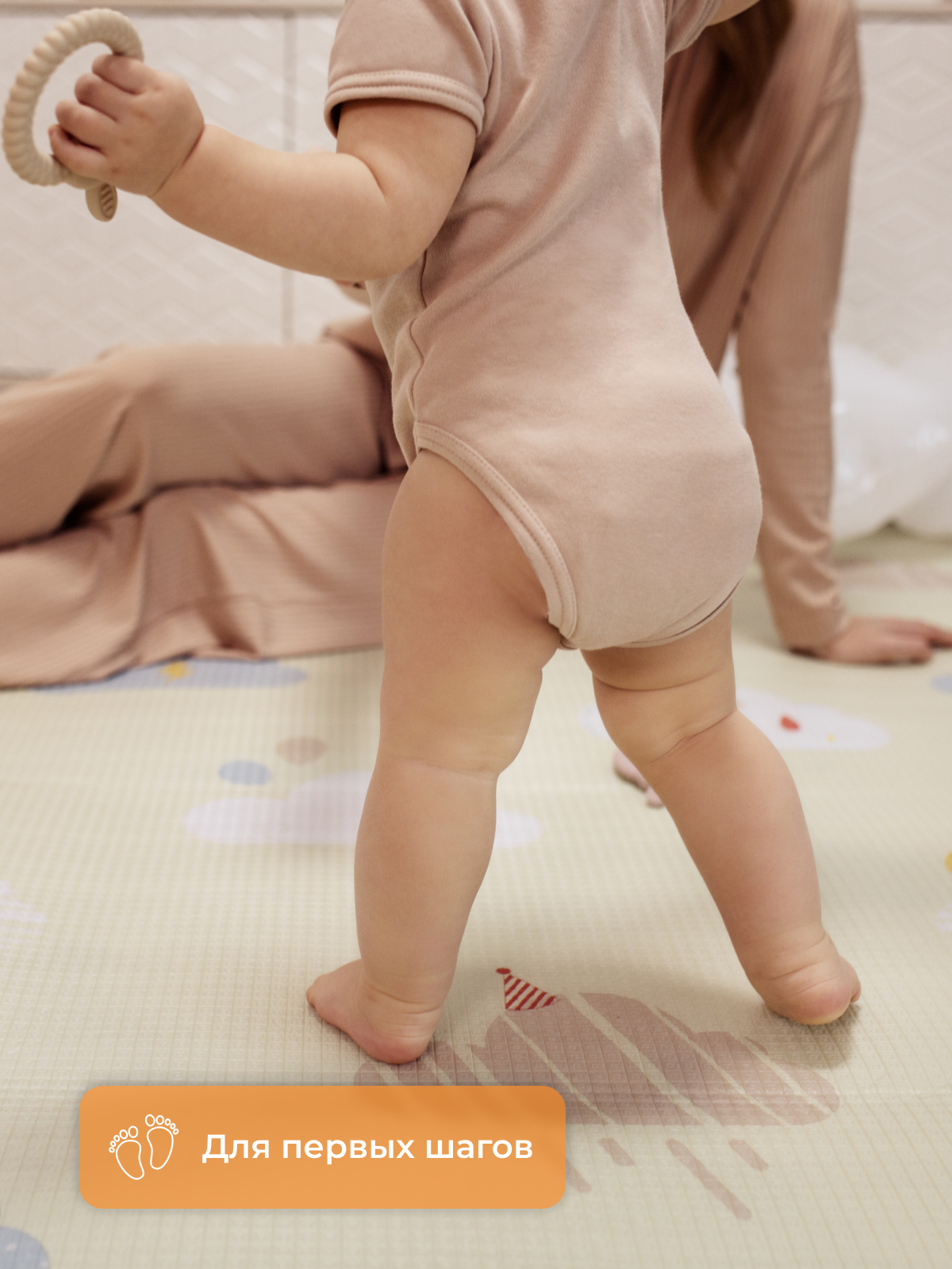 Развивающий коврик детский Mamagoods для ползания складной двусторонний игровой 150 x 200 см - фото 12