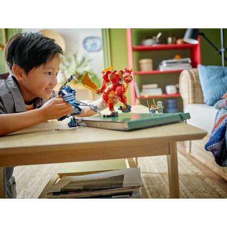 Конструктор LEGO NINJAGO Элементальный огненный меч Кая блочный